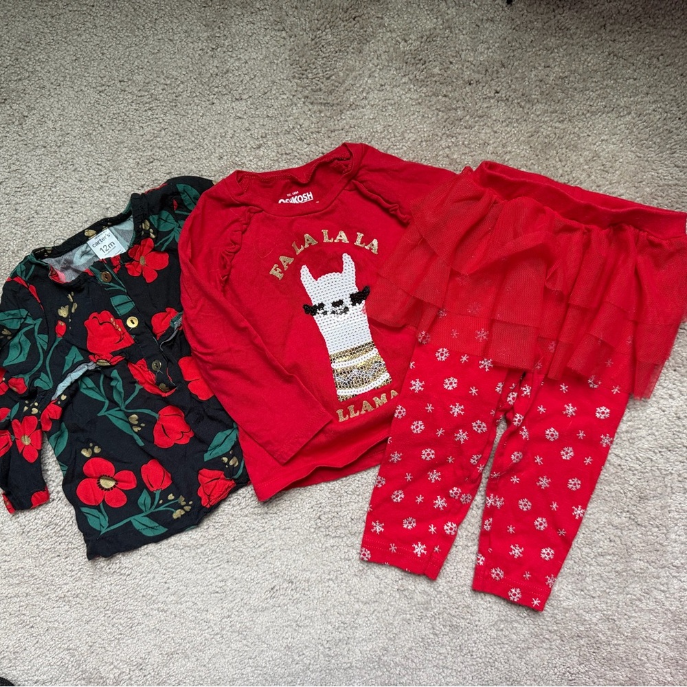 12 month Girl Christmas Bundle